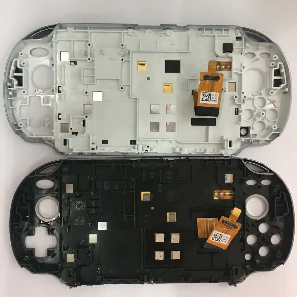 Оригинальный белый ЖК-дисплей для ps vita psvita 1 1000 с сенсорным экраном, цифровой в сборе с рамкой, белый/черный Оригинальный белый ЖК-дисплей для ps vita psvita 1 1000 с сенсорным экраном, цифровой в сборе с рамкой, белый/черный