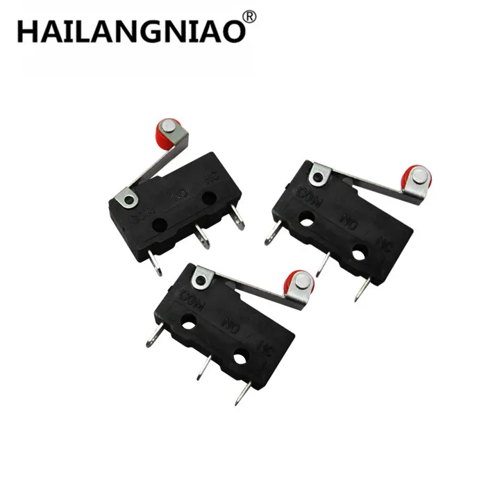 Brazo de palanca de Micro rodillo, interruptor de límite de cierre normalmente abierto, nuevo, 20 unids/lote, KW12-3