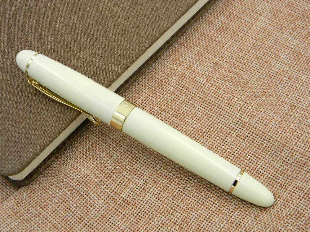 jinhao X450 new WHITE golden piece Trim calligraphy 1.0mm Fountain Pen