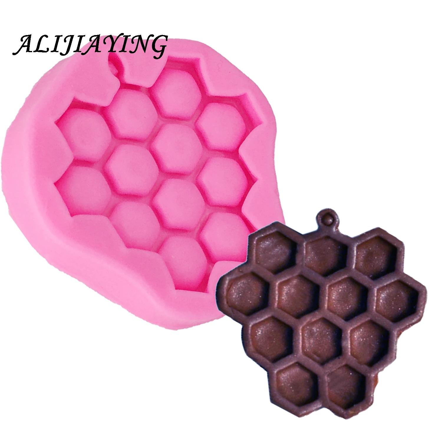 1Pcs Honeycomb shape Silicone Fondant Molds bee Cake Decorating Tools Sugar cake decorating supply dessert tool D1279