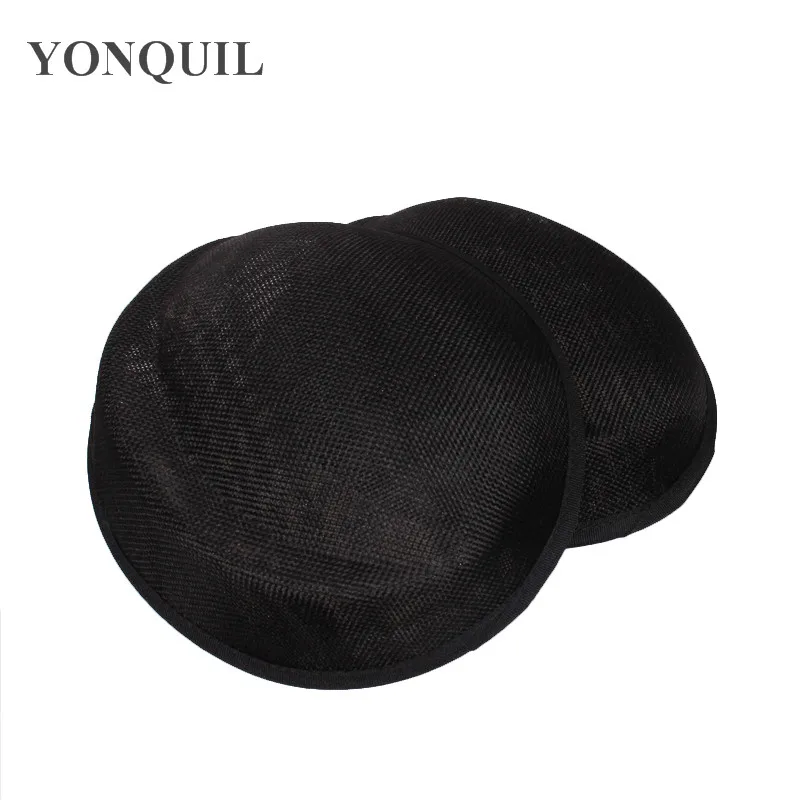 Charming Imitation Sinamay BLACK Fascinator Base 18CM Pillbox Hat New Hairwear Material Women Party Show DIY Hair Headpiece