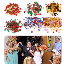 Mix Leaves Star Tree Angel 15g Table Confetti Sprinkles Birthday Party Wedding Decoration Sparkle Christmas Metallic Supply