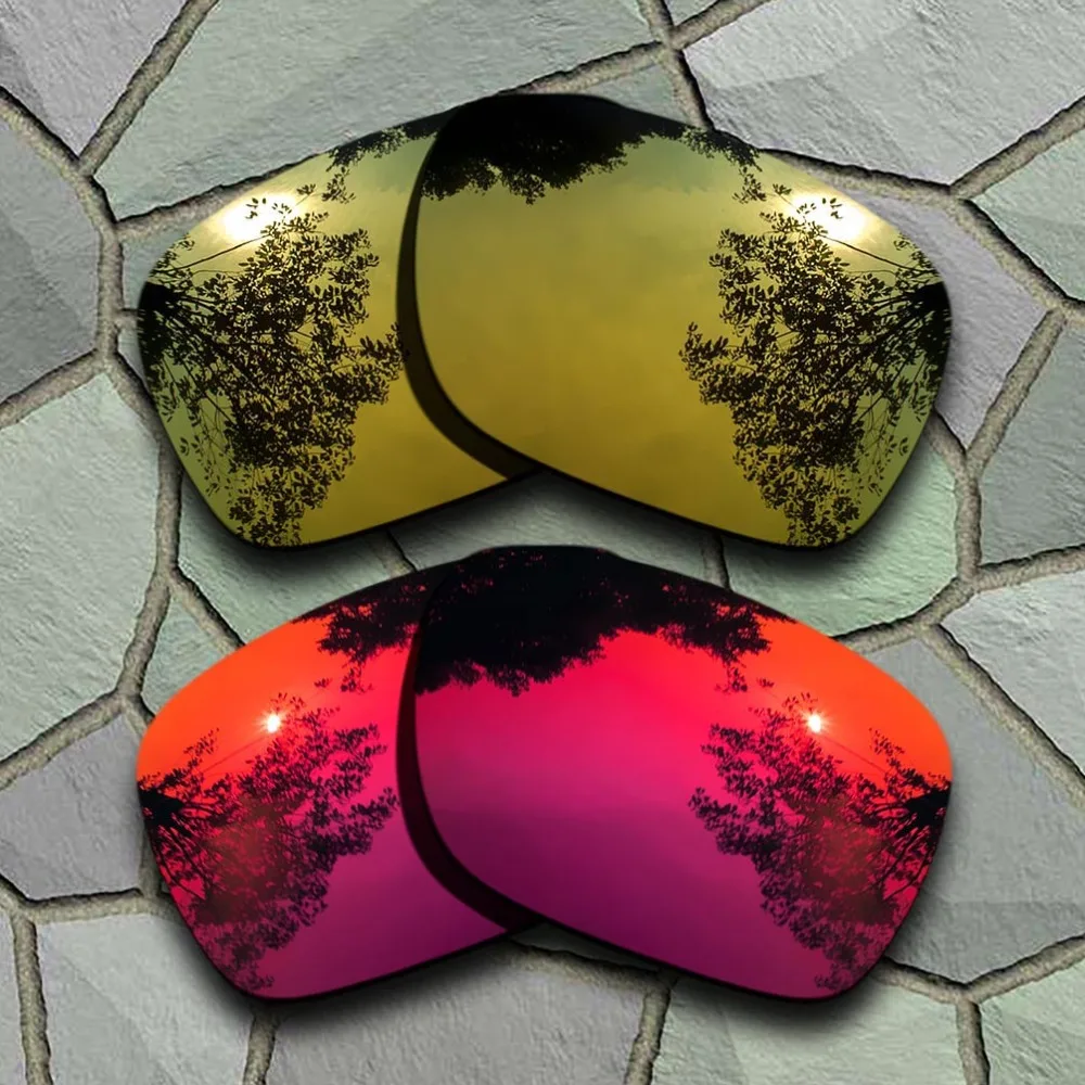 Yellow Golden&Violet Red Sunglasses Polarized Replacement Lenses for Oakley Holbrook-(TAC)