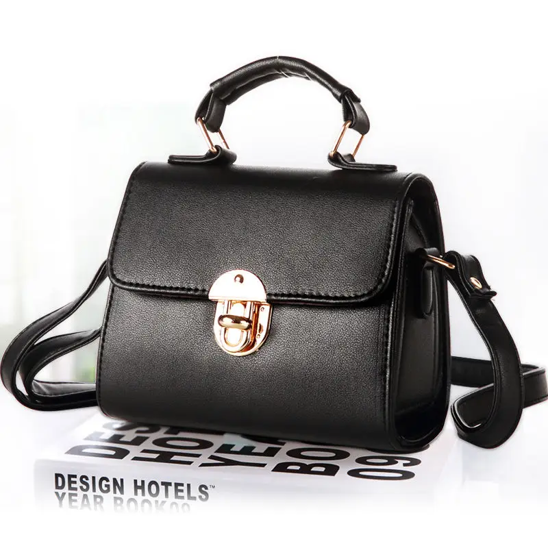 Women Bag Vintage Casual Tote Fashion Women Messenger Bags Top-Handle Shoulder Handbag Purse Wallet Leather 2019 New