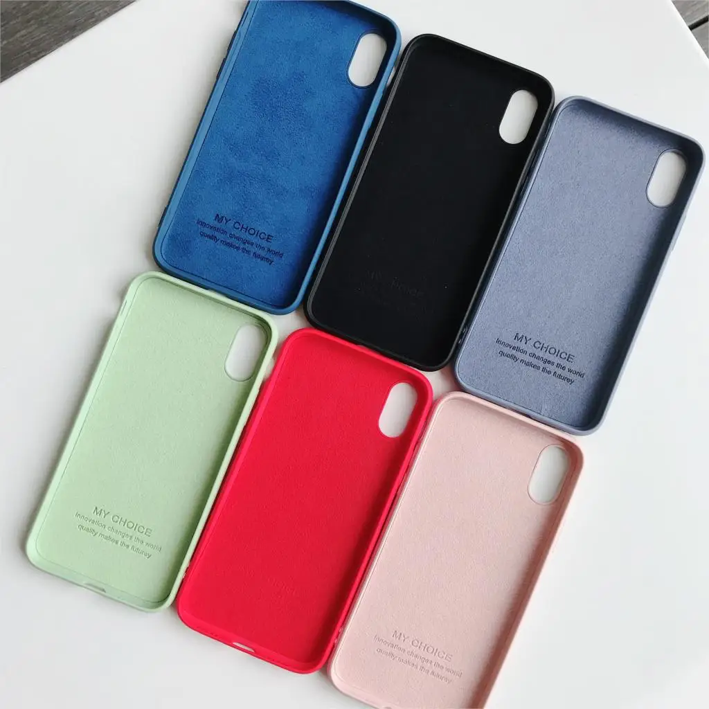 Original Phone Cases For iPhone XS Liquid Silicone Fundas Case For iPhone 10 X XS Cover protective Case