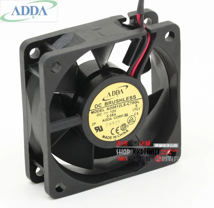 

New FOR ADDA AD0612LS-C70GL 6020 6CM 12V 0.08A oil cooling fan Wholesale