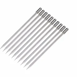 10PCS Cocktail Pick Stainless Steel Fruit Sticks Bar Tools Drink Stirring Sticks Martini Picks Party  Wedding Accessory