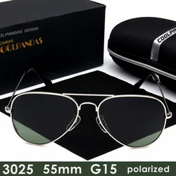 2022 marke Designer G15 Männer Frauen HD Polarisierte Sonnenbrille Luftfahrt Rays sonnenbrille Für Männlichen 3025 55mm Gafas Oculos de sol UV400