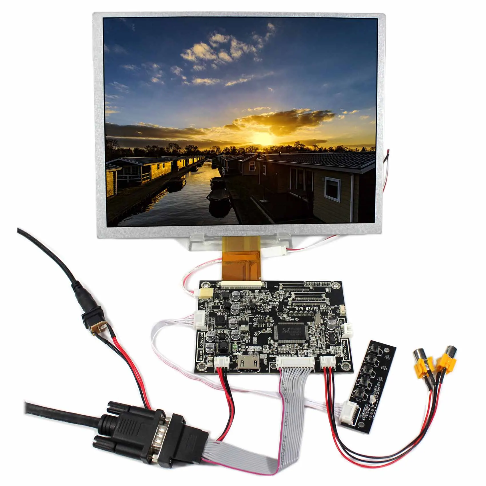 

HD MI VGA AV Audio LCD Controller Board KYV-N3 V1 10.4inch LSA40AT9001 800x600 LCD Panel