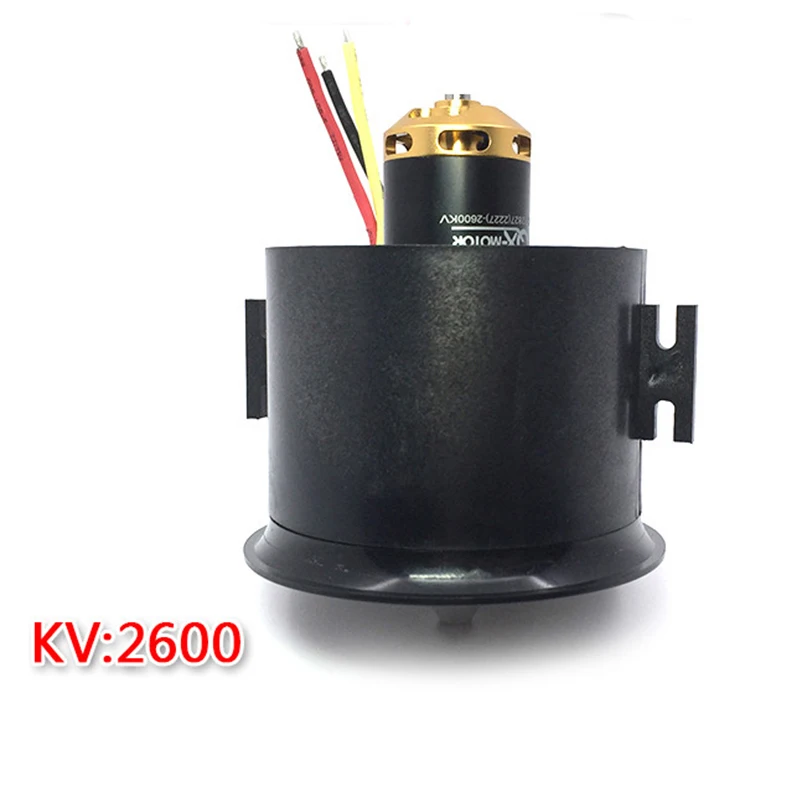 

QX-MOTOR Brushless Motor 12 EDF Ducted Fan 4S Motor QF2827 2600KV 70mm For AirPlane Drone