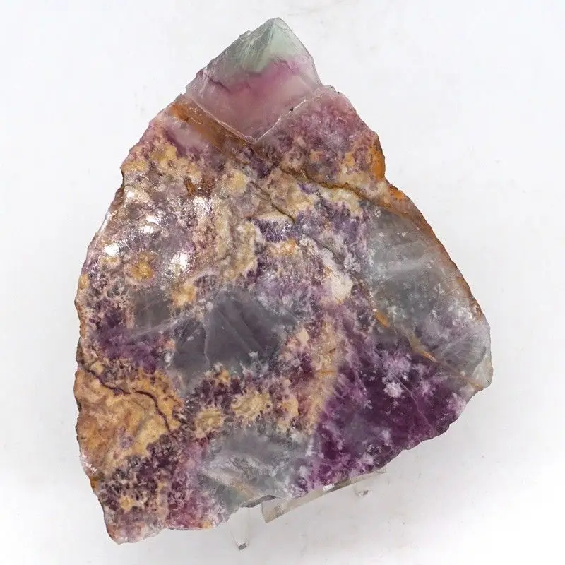 

424g Natural Purple Fluorite Crystal Energy Raw Materials Decoration Specimen