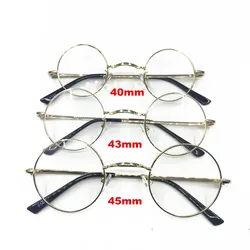 Vintage 40 43 45mm small Round Spring Hinges Eyeglass Frames Full Rim Good Quality Rx able