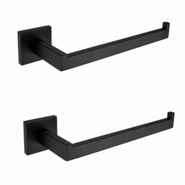 2 pieces black color Toilet paper holder or towel holder & dispenser stainless steel roll hanger wall mount SM456