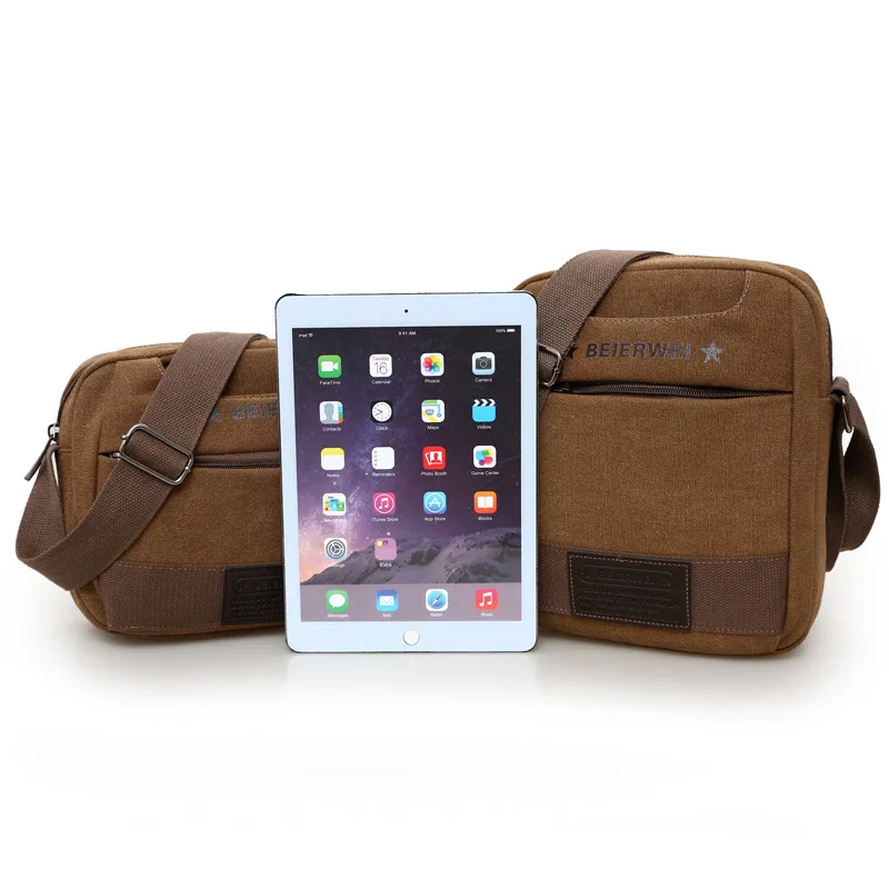 Vintage Women's Messenger Bags Canvas Shoulder Bag Fashion Business Crossbody Bag Patchwork Multifunctional Travel Handbag