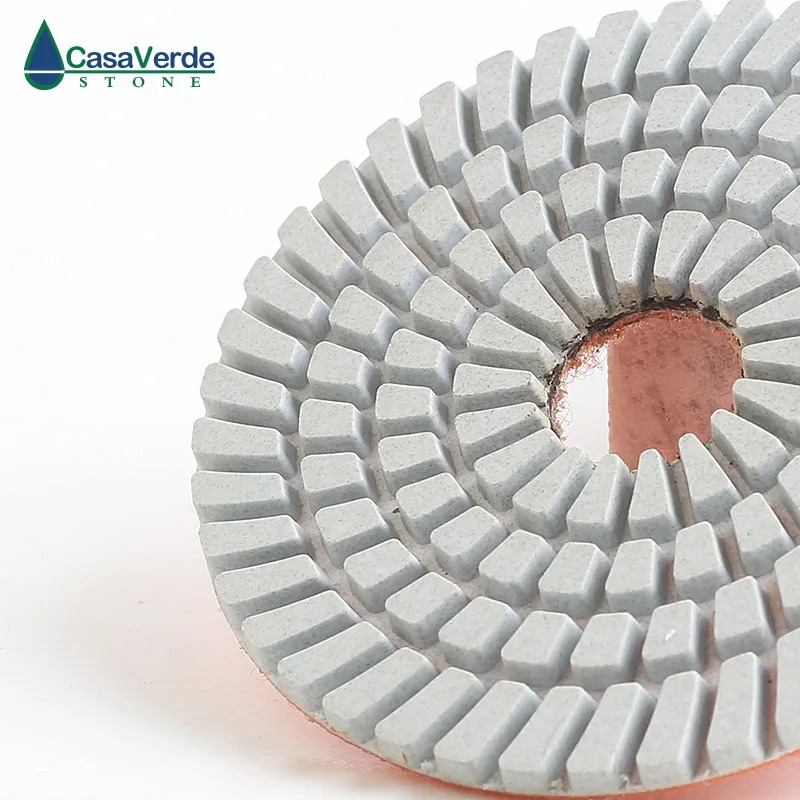 Blocos de polimento de granito molhado com 5 polegadas e 125mm de espessura para polimento molhado de pedra