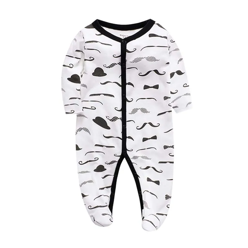 Babies Boys Long Sleeve Clothes Baby Girls Romper Newborn Toddler Infant 0-12 Months One Piece Rompers