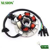 XLSION YX140 Magneto Stator With Light W/ Light For YX 140cc Pit Dirt Bikes PitsterPro Stomp Thumpstar SDG Apollo Motoparts