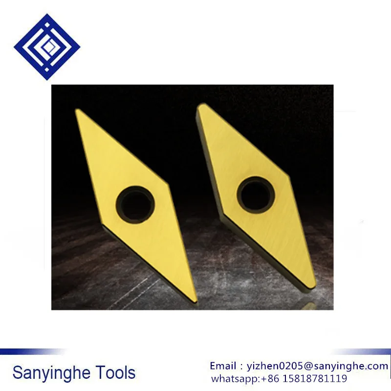 

High quality sanyinghe 10 pcs/lots VNGA160404 TC300/VNGA160408 TC300 cnc carbide turning inserts cnc blade lathe cutter tool