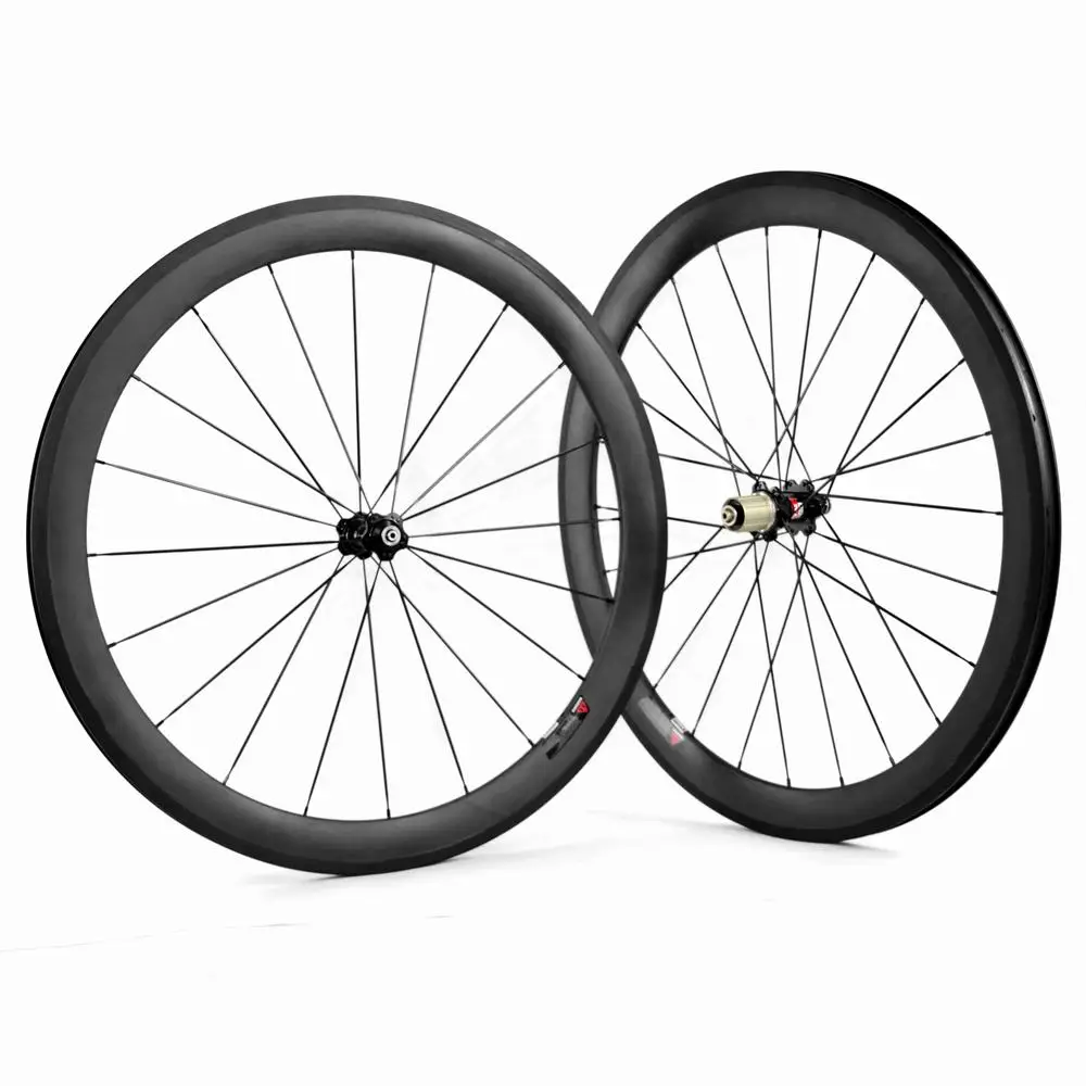 Chinese Profesional Manufacturer 700C 50mm Tubular Carbon Clincher Wheel-Rim 23mm With Powerway R39 Hub Best Sell Germanic Store