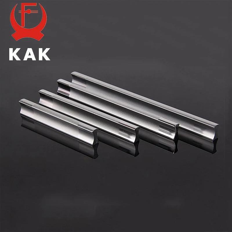 KAK Kitchen Cabinet Handles Drawer Pulls Aluminum Alloy Door Knobs Holder Case Box Puller Stick Furniture Handle Hardware