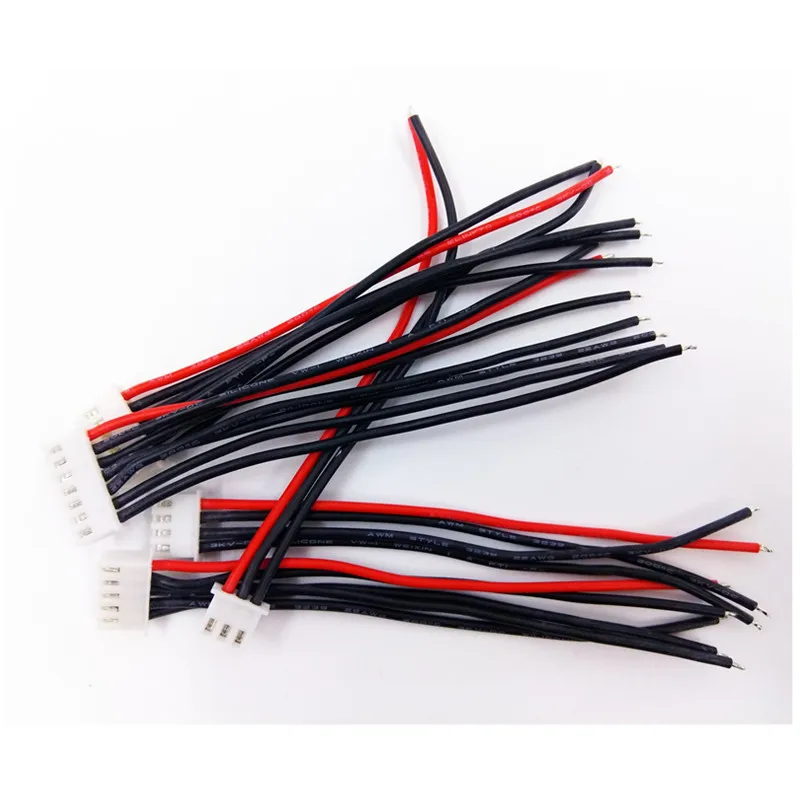 Connector for RC Battery 100MM RC Lipo Battery Wire Battery Plug 2s 3s 4s 5s 6s 22AWG Balance Plug   for Imax B6 Connector Cable