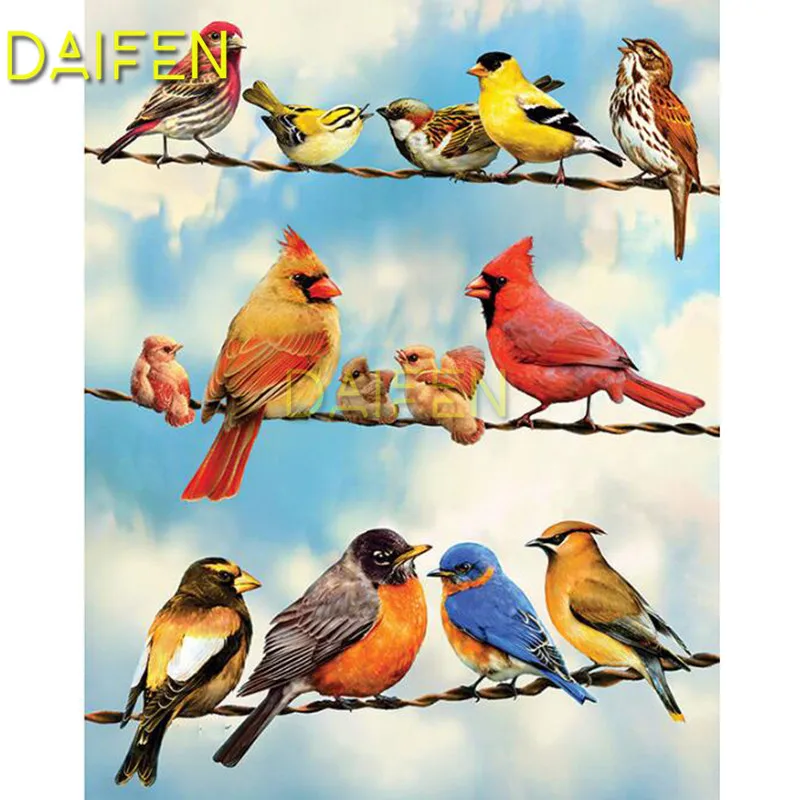 Full Square Diamond mosaic Various birds Full Round Diamond painting 5D DIY Diamond embroidery Cross stitch