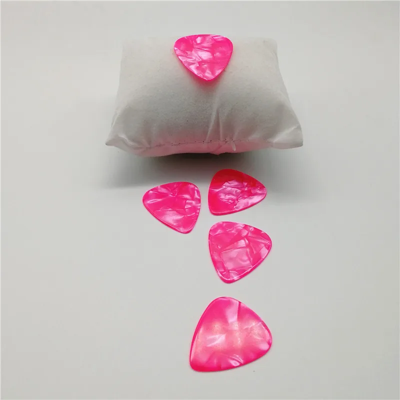 Pink Pearl Guitar Picks, Blank, Pearloid, Plectrum for Guitar, 100Pcs