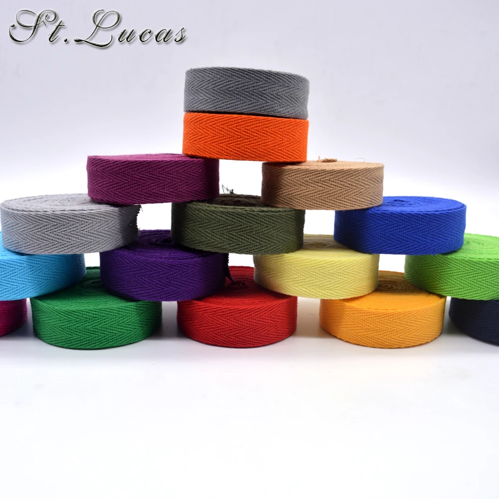 DIY New colourful 20mm chevron 100% cotton ribbon webbing herring bonebinding tape lace trimming for packing accessories