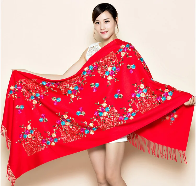 

Autumn Winter Female Soft Pashmina Scarf Women Cashmere Scarves Long Shawl Wrap Warm Blanket Tippet Drop Ship