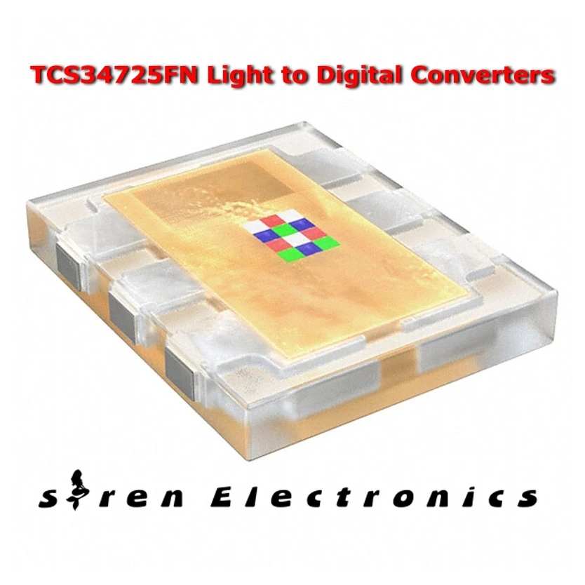 5 pcs x TCS34725FN Light to Digital Converters Color Light-to-Dig Convtr w/IR Filter