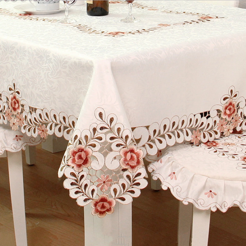 

Continental Pastoral Embroidery Tablecloths, Lace Tablecloths, Wedding Party Decoration Supplies, Restaurant