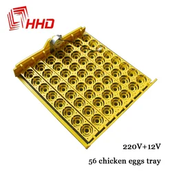 Automatic Hatchery Machine Spare Parts 12V 220V Capacity 56 Duck Chicken Eggs Incubator Trays with Auto Turn Motor