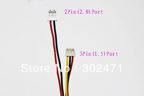 5 Pin(2P 2.0mm 3P 1.5mm)  Black  Cable for CCTV Camera