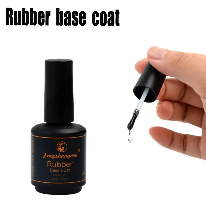 Fengshangmei 15Ml Langdurige Rubber Base Coat Gel Nagellak Matte Rubber Top Coat Uv Gel Vernissen Art Design foundation