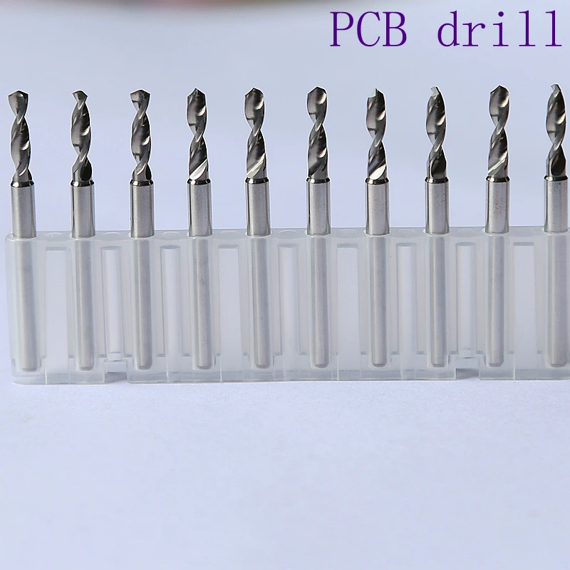 2016 Special Offer 2.25mm-3.175mm Carbide PCB Drill Bit 10PCS Cnc Router Bit Micro-tool Woodworking Glass drill  Press Mini New