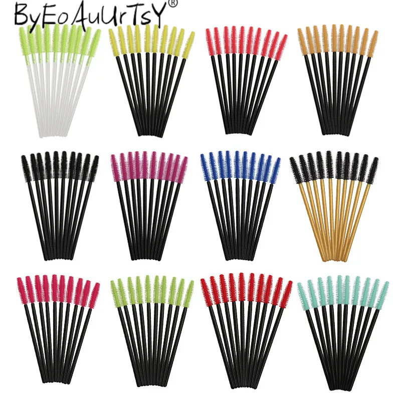 Brosses à cils en Silicone jetables, baguettes de Mascara, applicateur de maquillage pour femmes, brosse cosmétique, outils de beauté