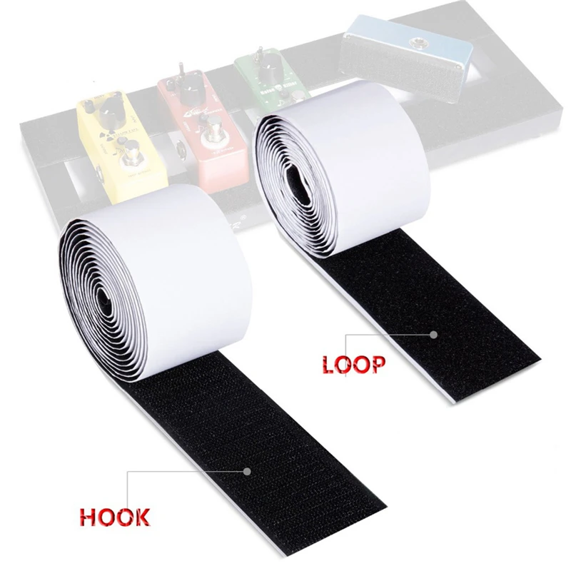 Adhesive Guitar Pedalboard Pedal Board Pedals Mounting Tape Length 2M Width 5CM Hook Loop Guitar Accessories