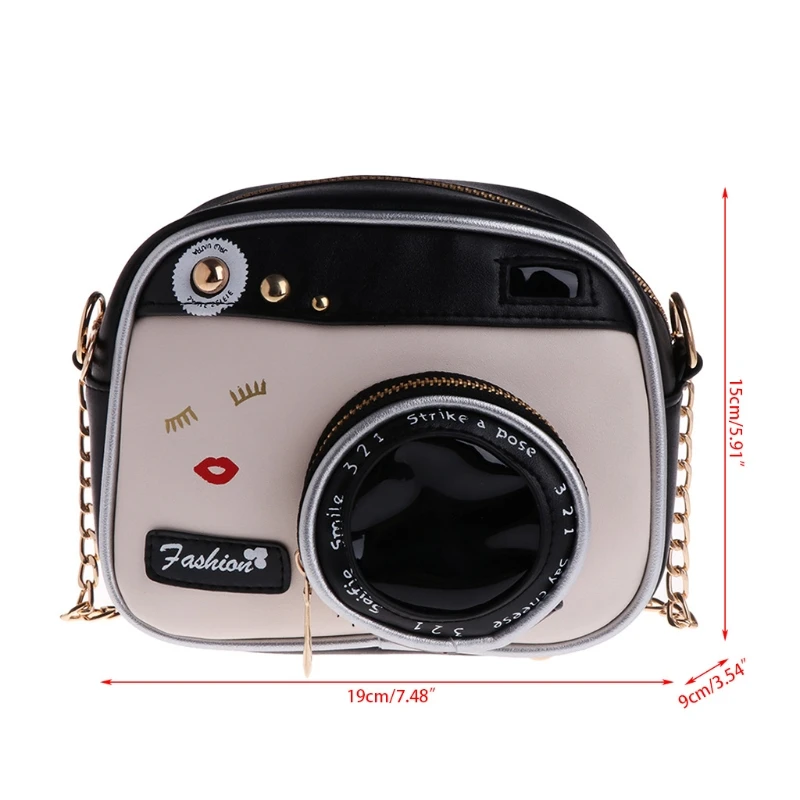 Women Camera Shape Shoulder Bag Lady Girls Casual Crossbody Handbag Messenger Purse Stylish Female Travel Small Shopping Tote