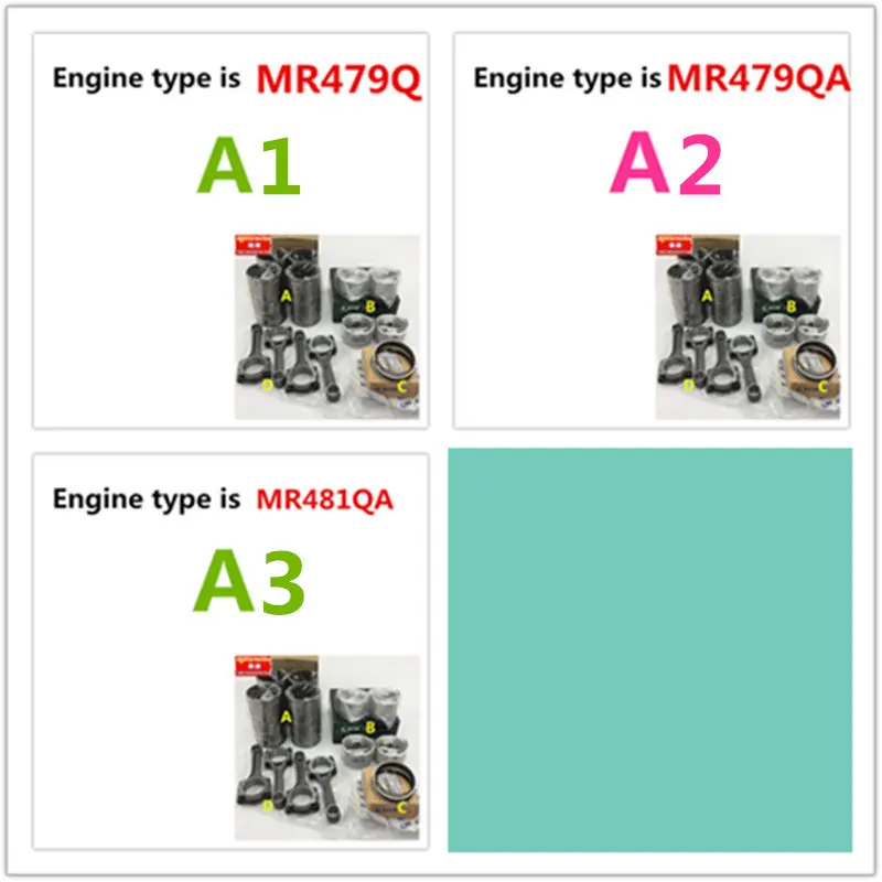 Car Engine Piston Ring Cylinder Liner Connecting Rod For Geely MK CK