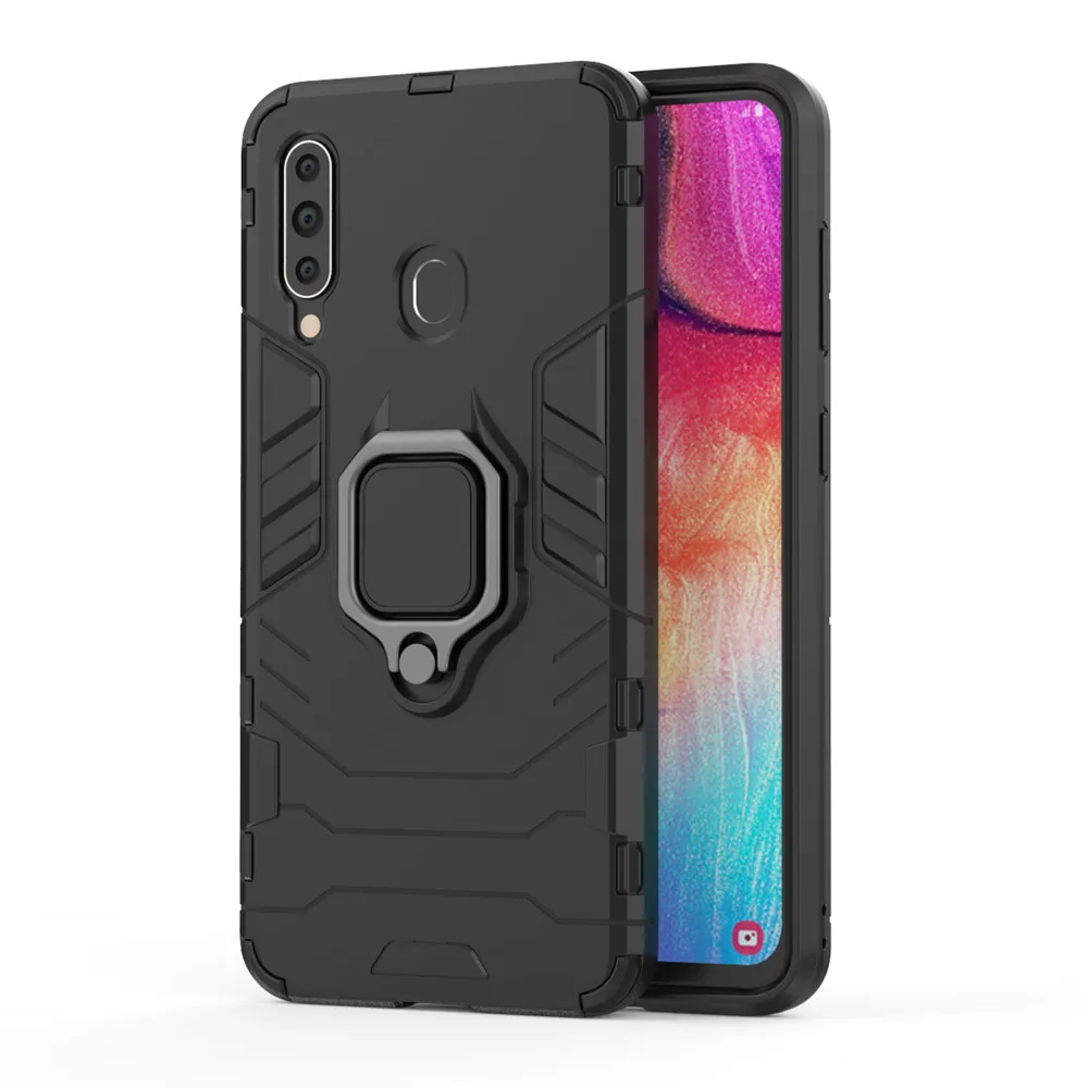 For Samsung Galaxy A60 Case Luxury Ring Back Cover Stand Armor Shockproof Case For Samsung A60 A 60 A6060 SM-A6060 Phone Cases