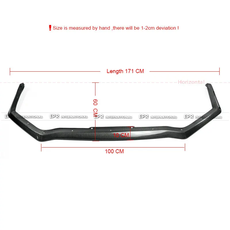 Carbon Fiber Bottom Line Front Lip (Pre-facedlifted) 14-17 Impreza WRX VAB VAF STI Glossy Finish Bumper Splitter Under Spoiler