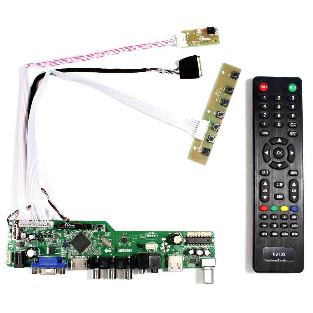 

TV HD MI VGA AV USB AUDIO LCD Controller Board Work For 12.1"13.3" 1280X800 HT121WX2-210 HV121WX6-100 HV133WX1 LCD Screen