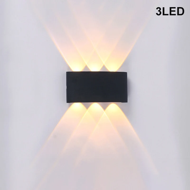 

110/220 V Waterproof Surface Mounted LED Wall Light Modern Nordic Luminaire Indoor Wall Lamps Living Room Porch Outdoor Simple