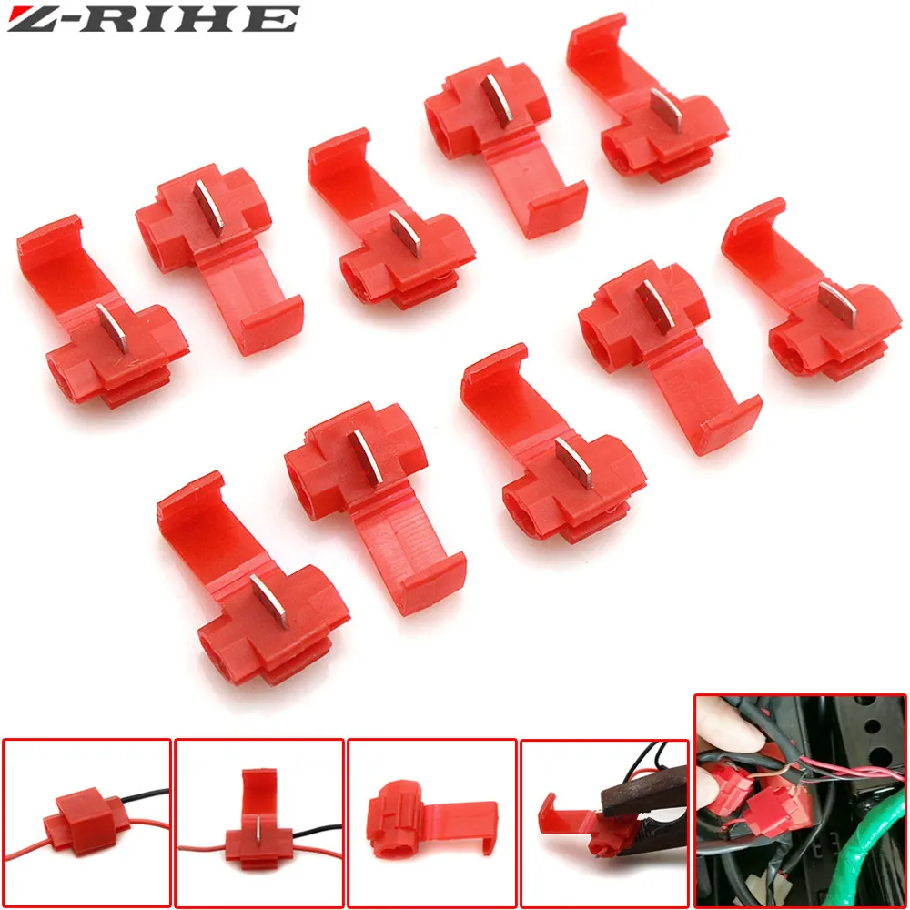 10pcs Wire terminals quick wiring connector cable clamp For Honda MSX125 MSX300 MSX 125 MSX 300 MSX125 300 PCX 125/150 PCX125