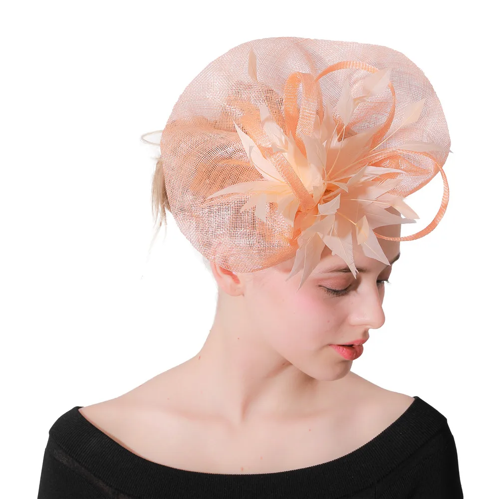 Elegant Women Race Fascinator Hats Hair Clips Wedding Headwear Fashion Derby Show Event Chic Hair Accessories Ladies Headpiece