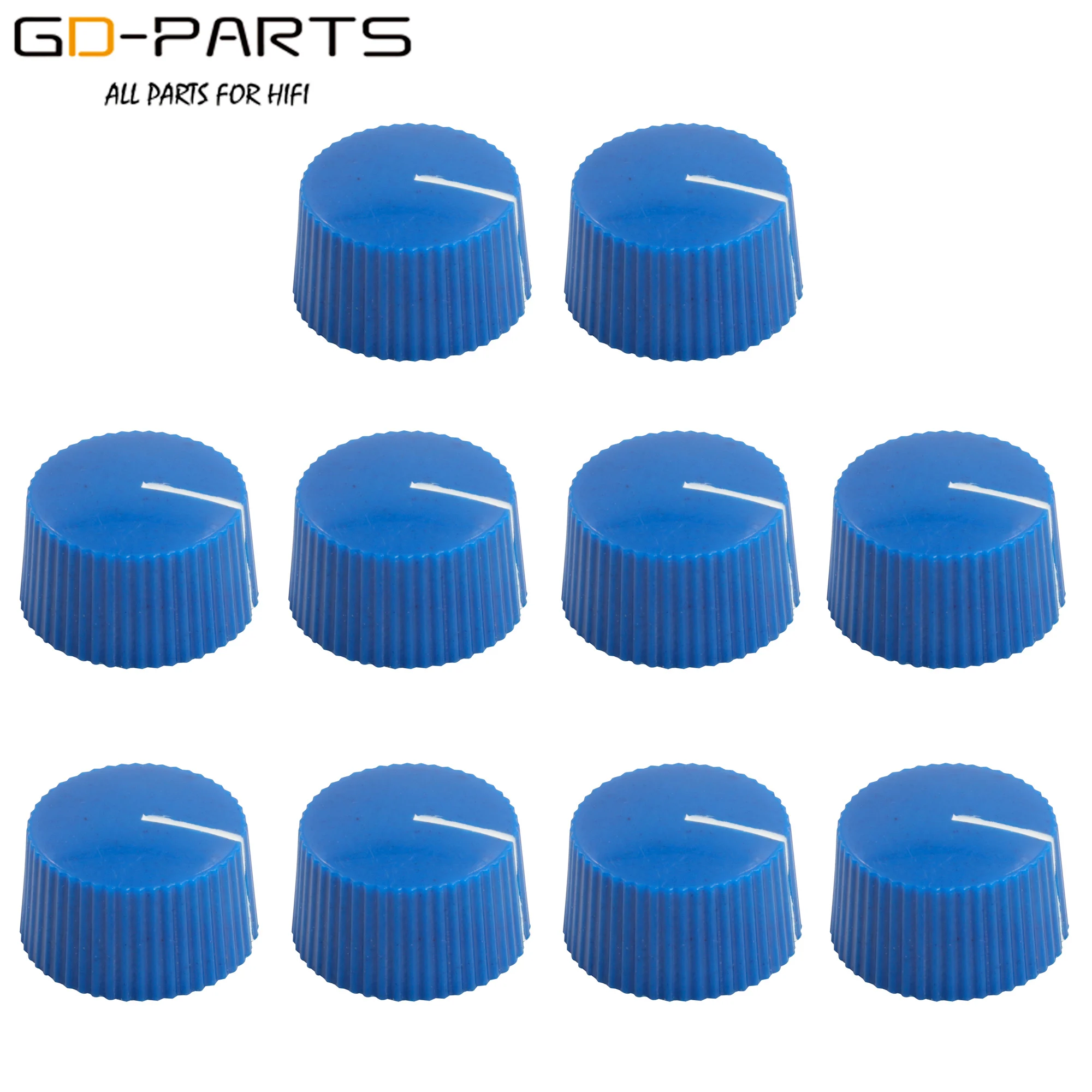 21x12 มม.พลาสติกโรตารี่ชุด Pointer ปุ่มปุ่ม 6.4mm 1/4 "สำหรับ Hifi เสียงกีตาร์ AMP pedal Overdrive Tone