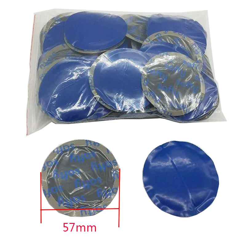 

80pcs/57mm Tyre repair material Rubber flat tire repair car wheel tire Inner tube vacuum tube cold patch film Tyre repair tool