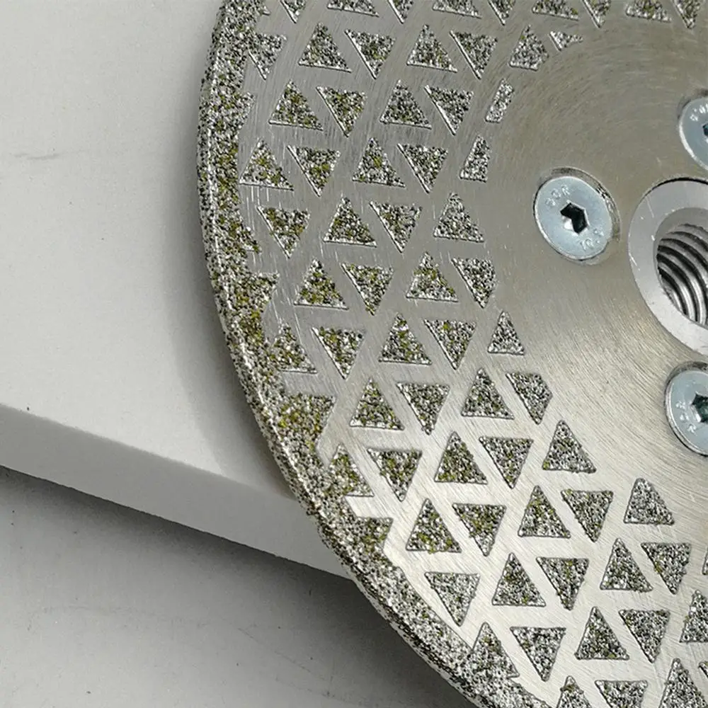 SHDIATOOL 2pcs 4.5" Coated Diamond Cutting & Grinding Disc M14 Flange Granite Marble 115MM Both Side Coated Diamond Saw Blade