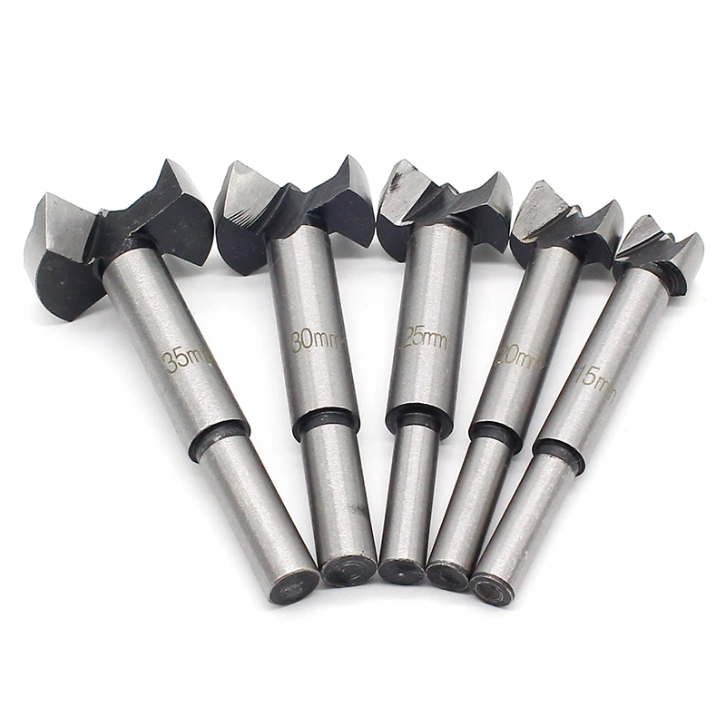 15-35mm Forstner Auger Drill Bit Set Round Shank Wood Tools Forstner Tips Hinge Boring Woodworking Hole Saw Cutter