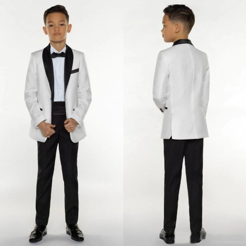 

Boys Tuxedo Boys Dinner Suits Boys Formal Suits Tuxedo for Kids Tuxedo Formal Occasion White And Black Suits For Little Boy